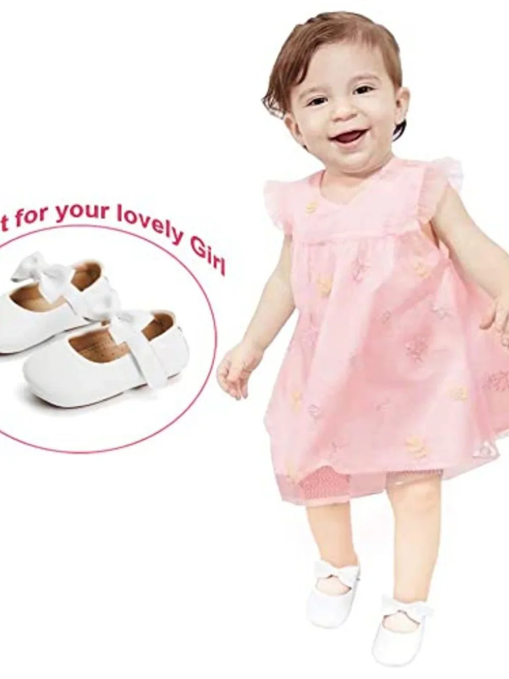 Soft Sole Baby Walking Shoes Closed Toe Mocc Hook & Loop Crib Shoes